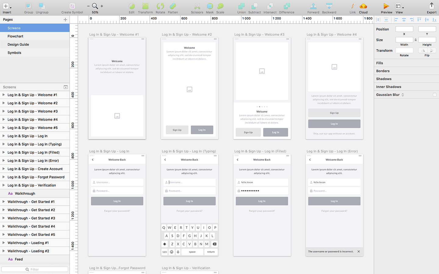 Ejemplo de Wireframe